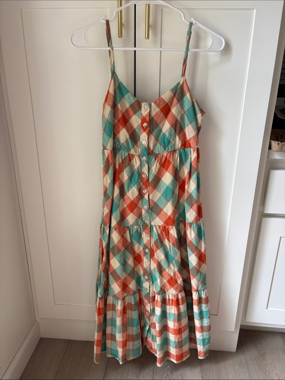 Maisie madras plaid dress size XS
